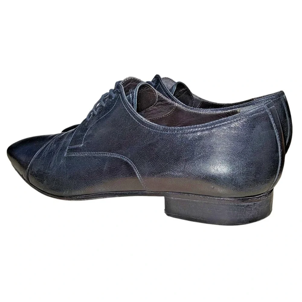 Bruno Magli Martico Men's Black Leather‎ Cap Toe Oxford Dress Shoes  Sz 11M